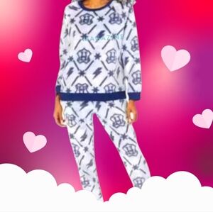 Wizarding World Womens 2-Piece Harry Potter Fleece Jogger Lounge Set, XL…